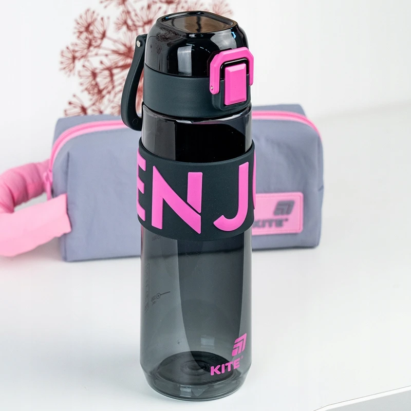 Sportinis vandens butelis, vandens butelis mokyklai ir sporto salei, 680 ml, su Kite sieteliu