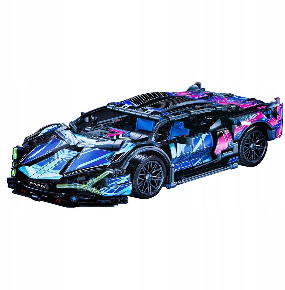 Sportinių automobilių kaladėlių rinkinys