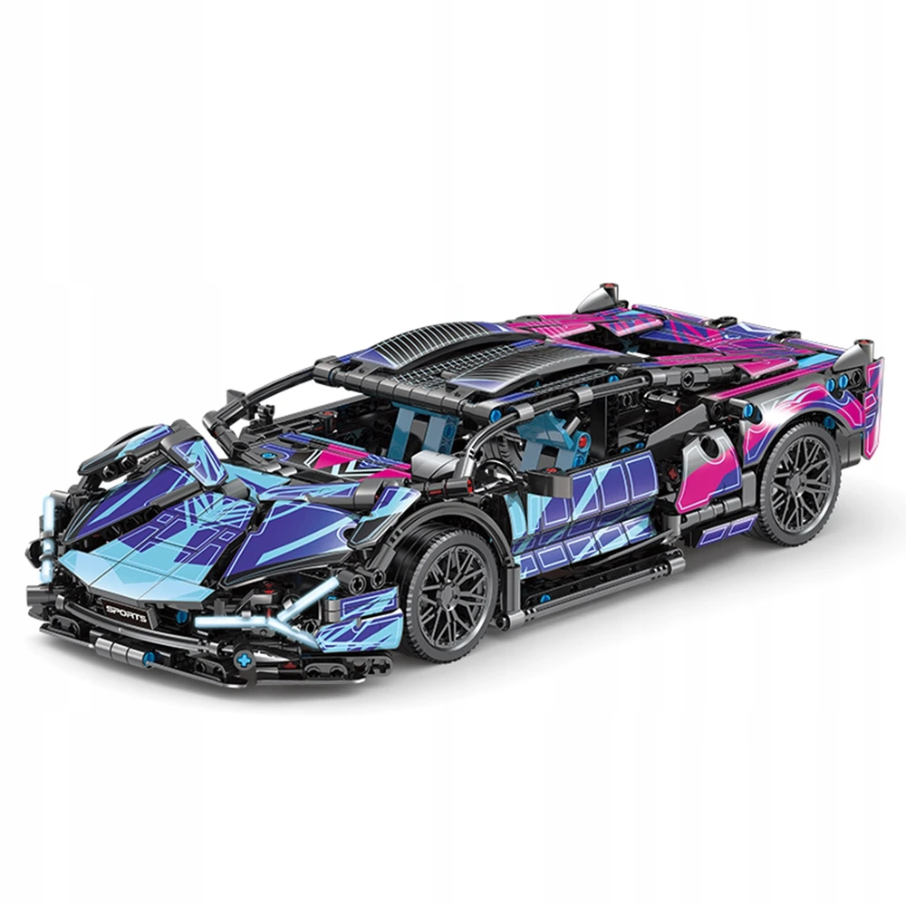 Sportinių automobilių kaladėlių rinkinys