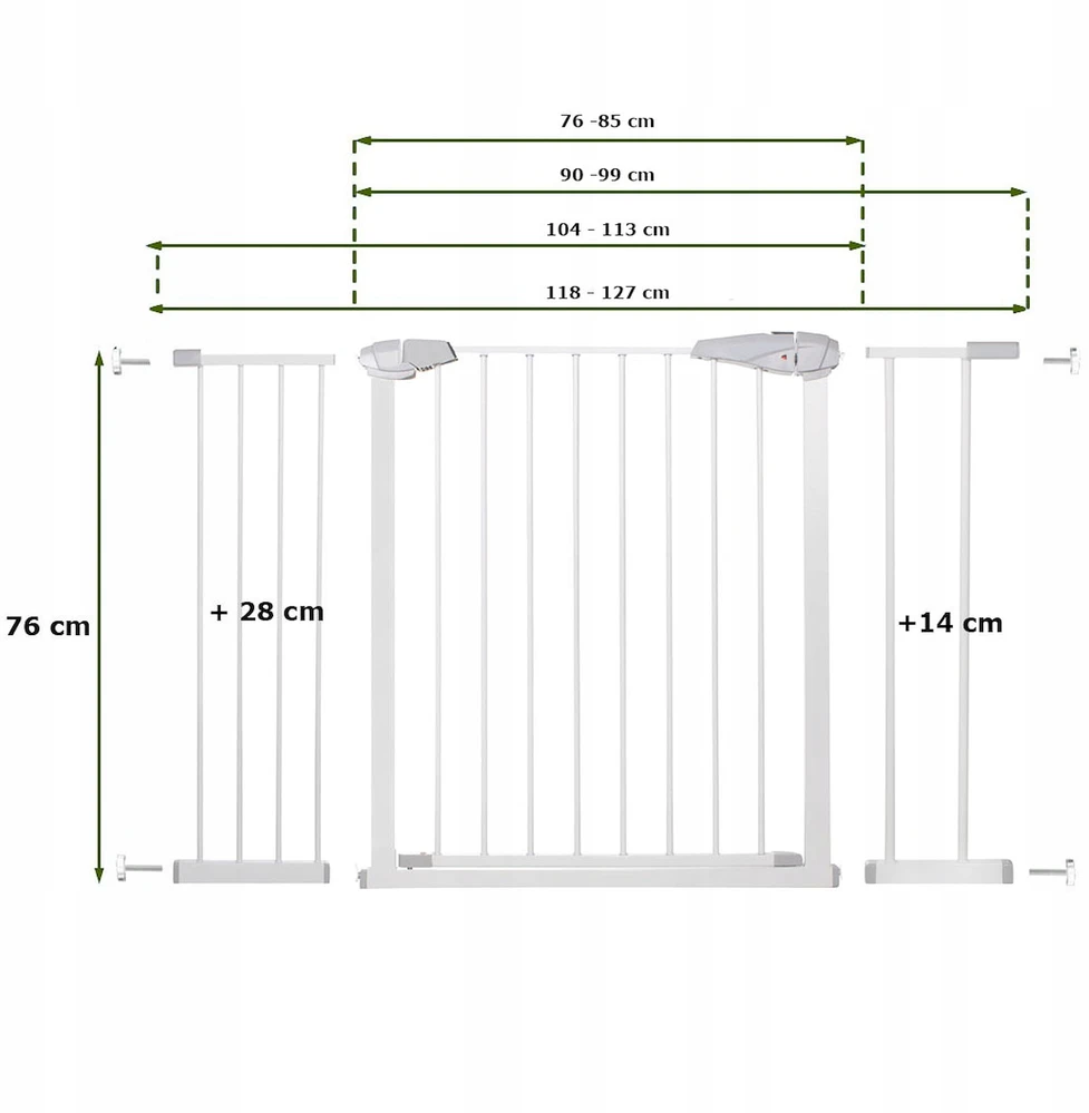 Springos Apsauginis barjeras 118-127 cm