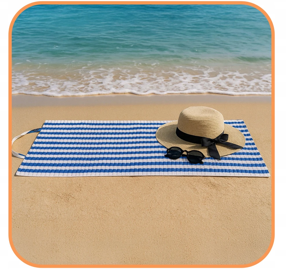 Springos BEACH MAT, ROCKY BEACH paminkštinimo putplasčio čiužinys 180x60cm MINKŠTAS