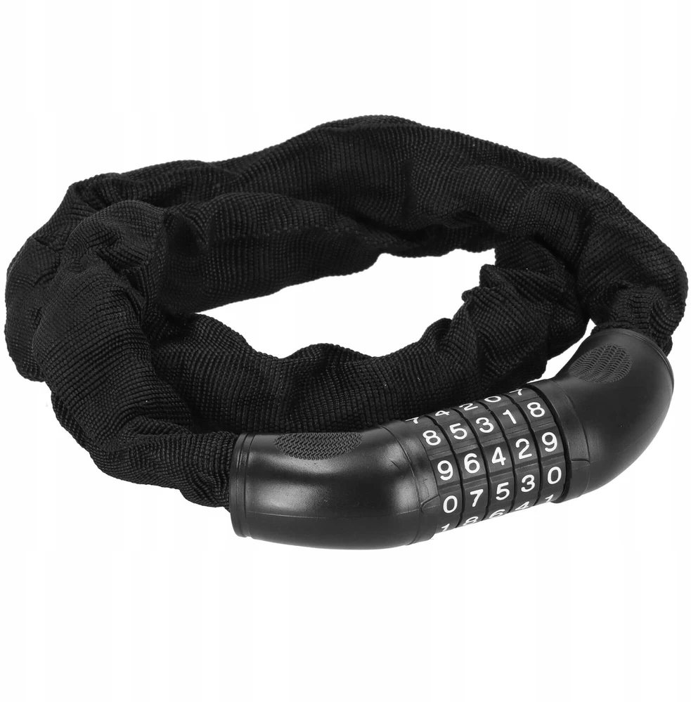 Dviračio spyna Springos BA0028, juoda, 98 cm