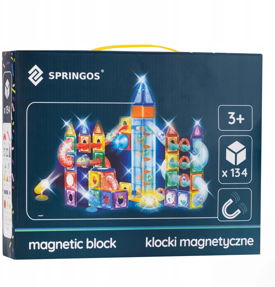 Springos Magnetinis konstruktorius 134 detalių