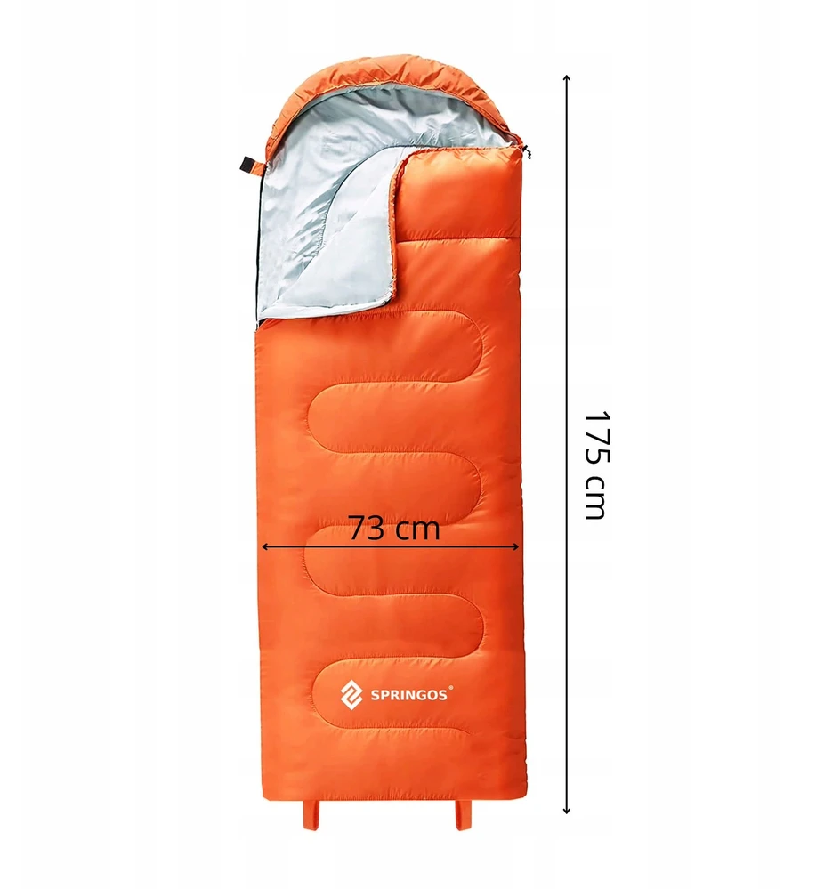Miegmaišis Springos CS0120 su gobtuvu, 175 cm