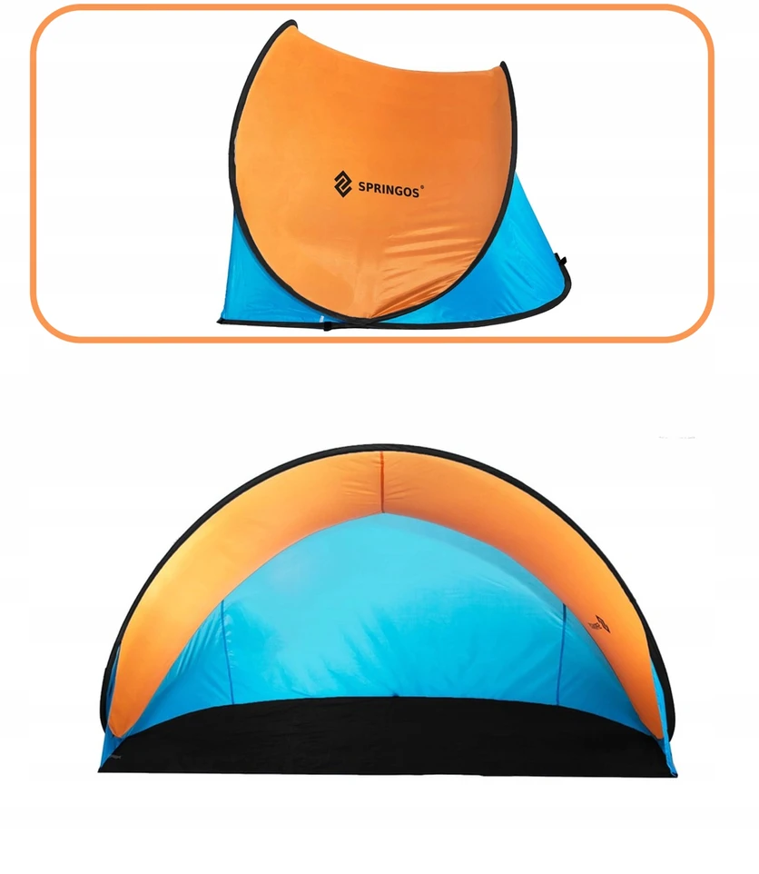 Palapinė Springos PT003 Pop-Up 200×120×110 cm oranžinė