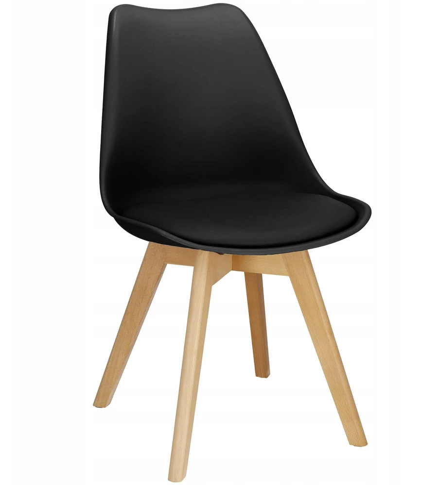 Valgomojo kėdė Springos Retro DC0015, juoda