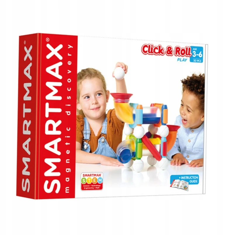 Smartmax Magnetinės kaladėlės Smart Max Click & Roll IUVI Games
