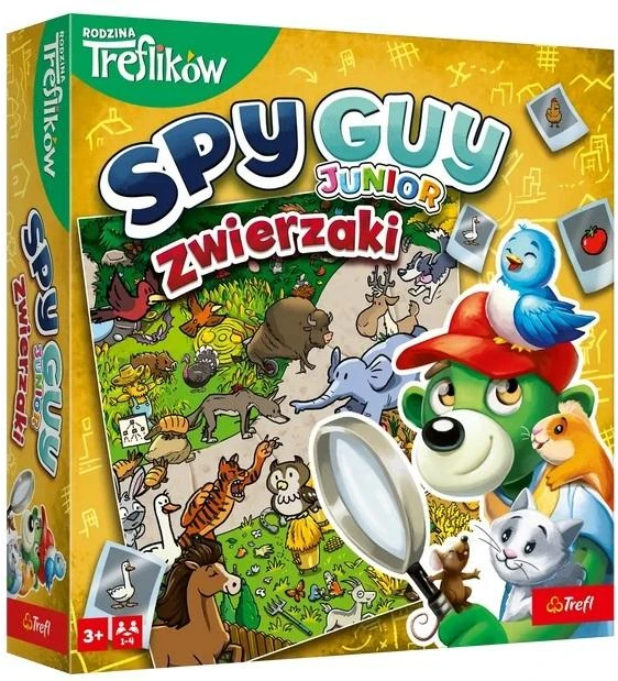 Trefl Kooperacinis stalo žaidimas Spy Guy Junior gyvūnai