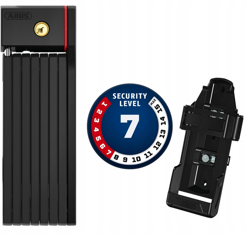 Spyna Abus sulankstomas Bordo BIG uGrip 5700/100 BK SH