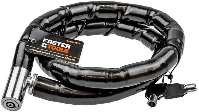 Spyna dviračiui 100cm, d-20mm, 2 raktai Faster Tools