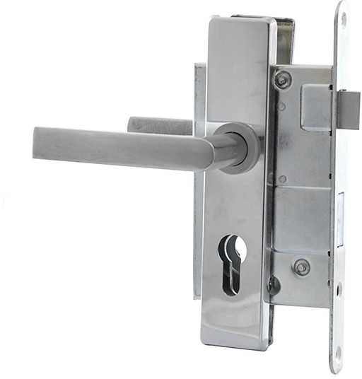 Kurzemes Įleidžiama spyna ZV4-1(1) 407Z-35803/C cinkuota, be mechanizmo, 55 mm
