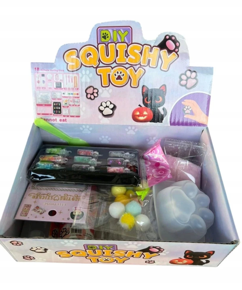 SQUISH RINKINYS, SUKURTI SLIME GLUTY SLIME PAW DOVANŲ VAIKAMS