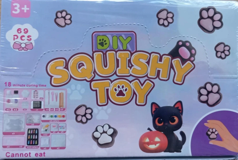 SQUISH RINKINYS, SUKURTI SLIME GLUTY SLIME PAW DOVANŲ VAIKAMS