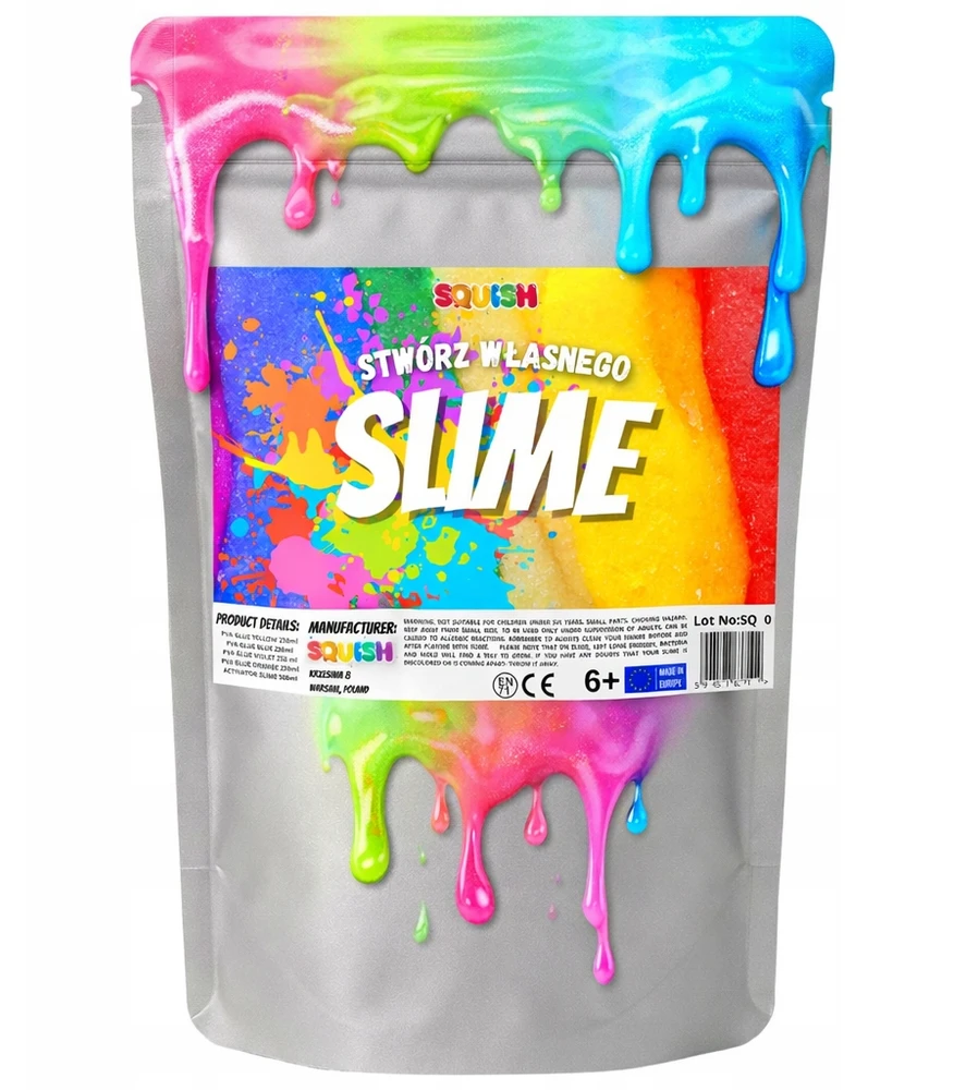 Squish SLIME DIY KIT Nr.1 ​​– KŪRYBINGOS ir JAUTIMOS GLEPEJOS