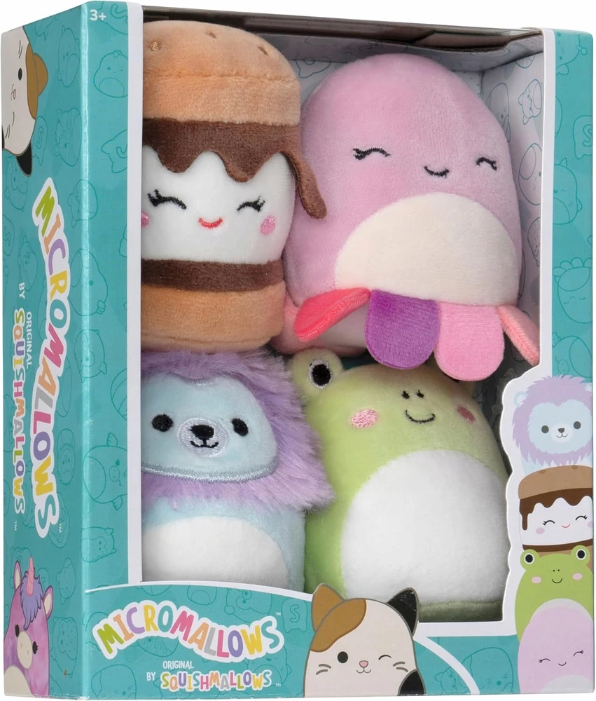 SQUISHMALLOWS Mikromallows 4 vnt Luciano Carmelita Wendy Jeanne SQMM0005