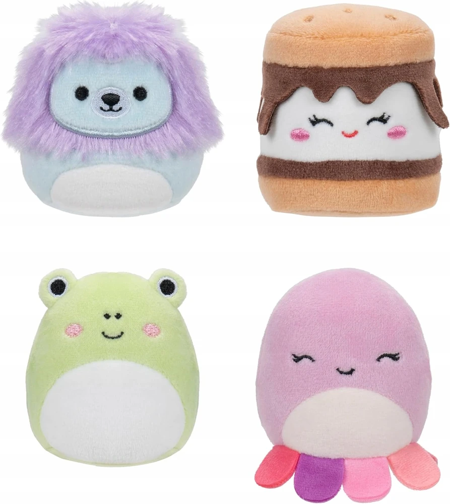 SQUISHMALLOWS Mikromallows 4 vnt Luciano Carmelita Wendy Jeanne SQMM0005