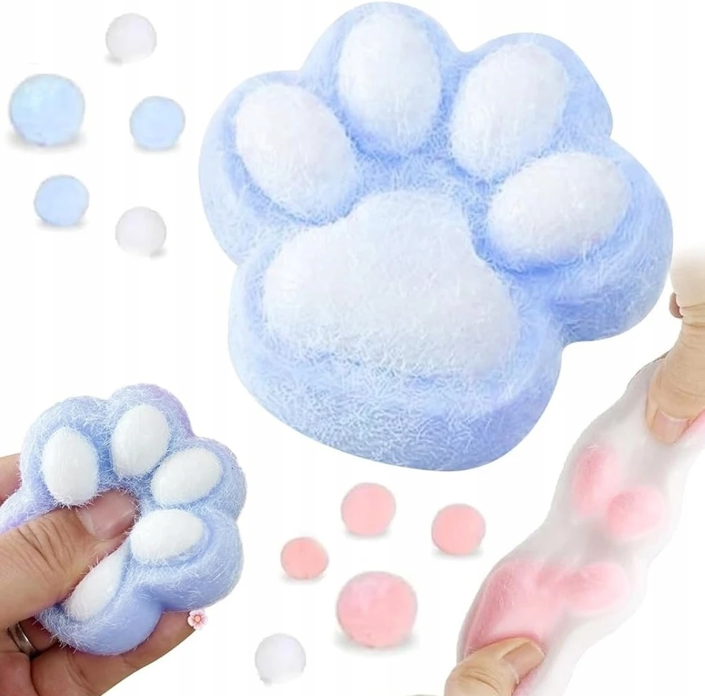 SQUISHY CAT'S POW ANTISTRESS CAT SMASH MOCHI 7CM SPALVOS