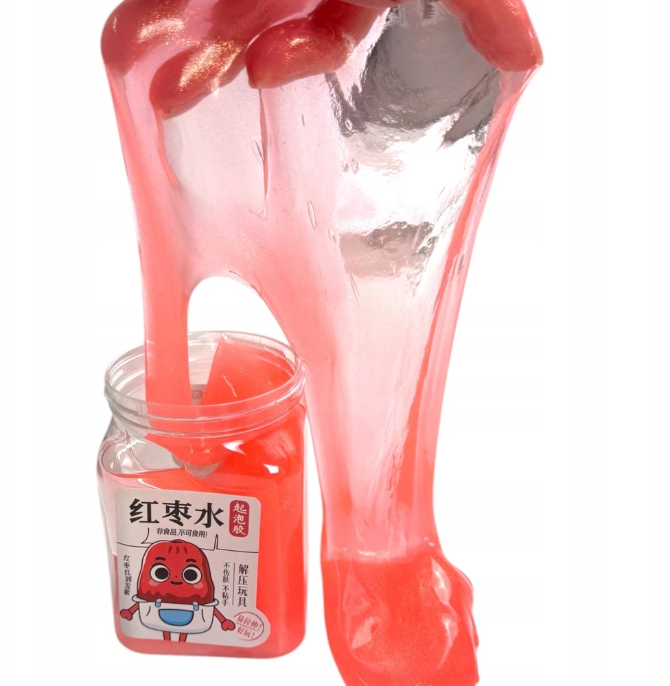 Squishysquishies 4 GLITTER SLIME RINKINYS indelyje JARS KAWAII SENSORY masė