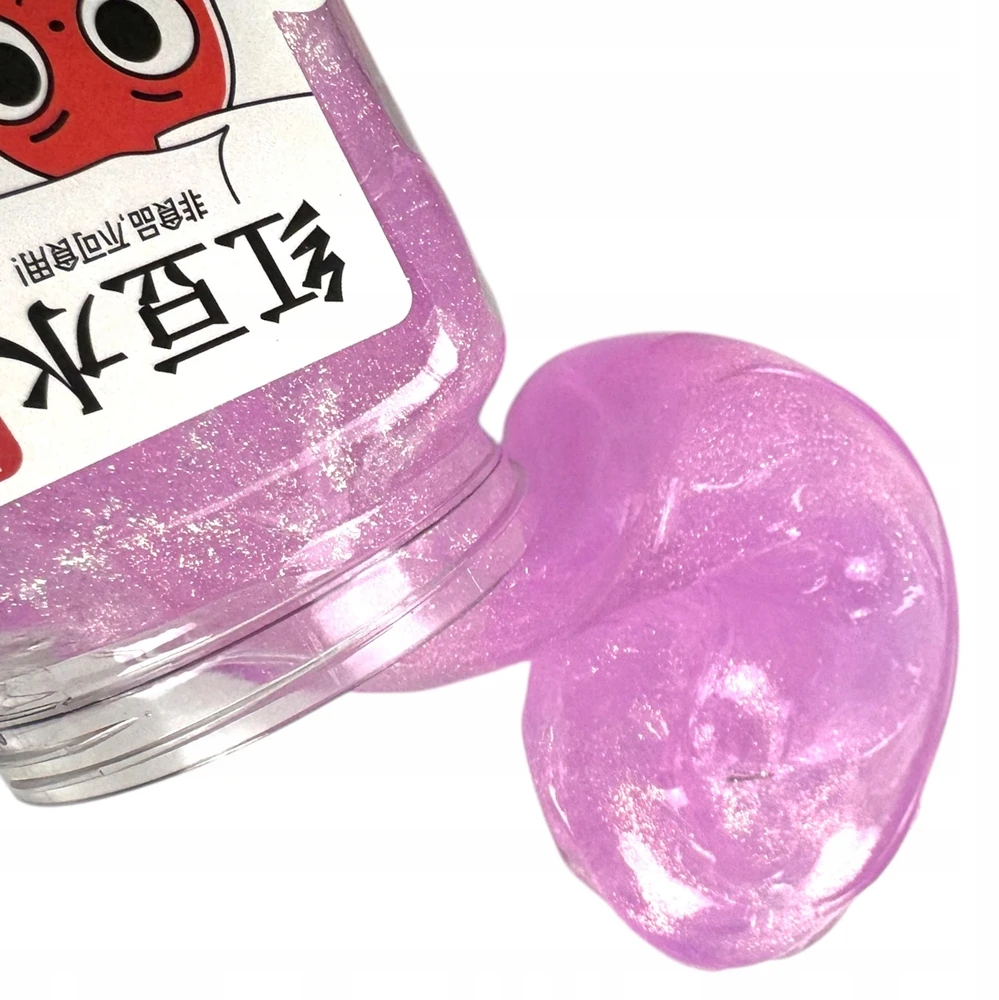Squishysquishies 4 GLITTER SLIME RINKINYS indelyje JARS KAWAII SENSORY masė