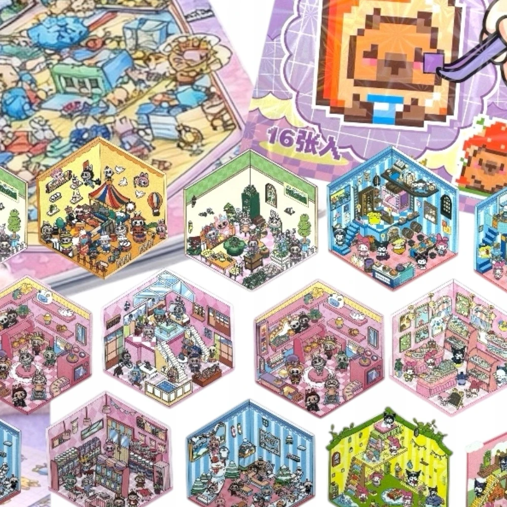 SquishySquishies CREATIVE PREMIUM rinkinys Iškarpų albumas HOUSES Lipdukai 1440 Scenes 24 + BONUS