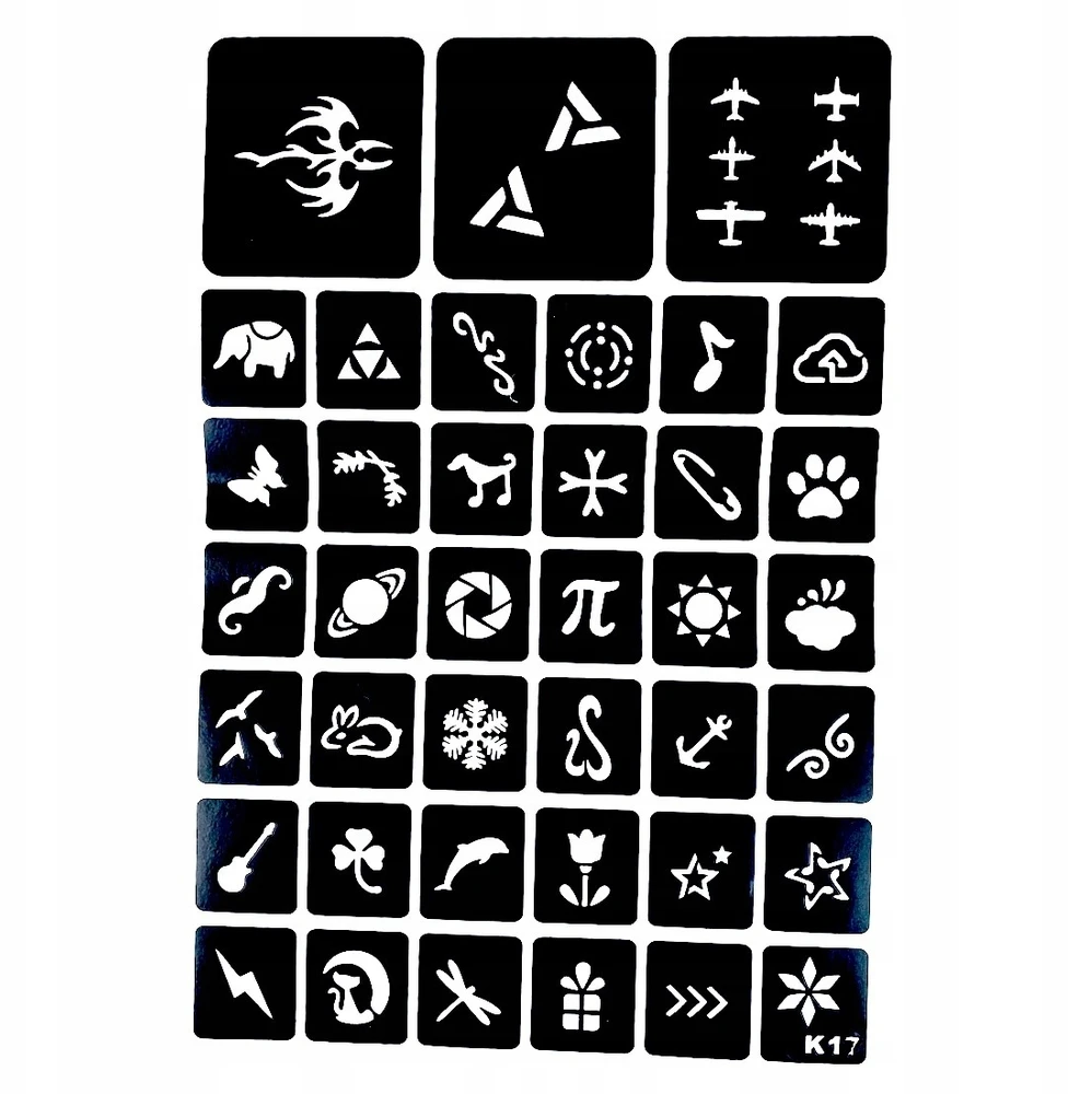 SquishySquishies Didelis rinkinys GLITTER TATTOOS Plaunamas Glitter BOX GLITTER