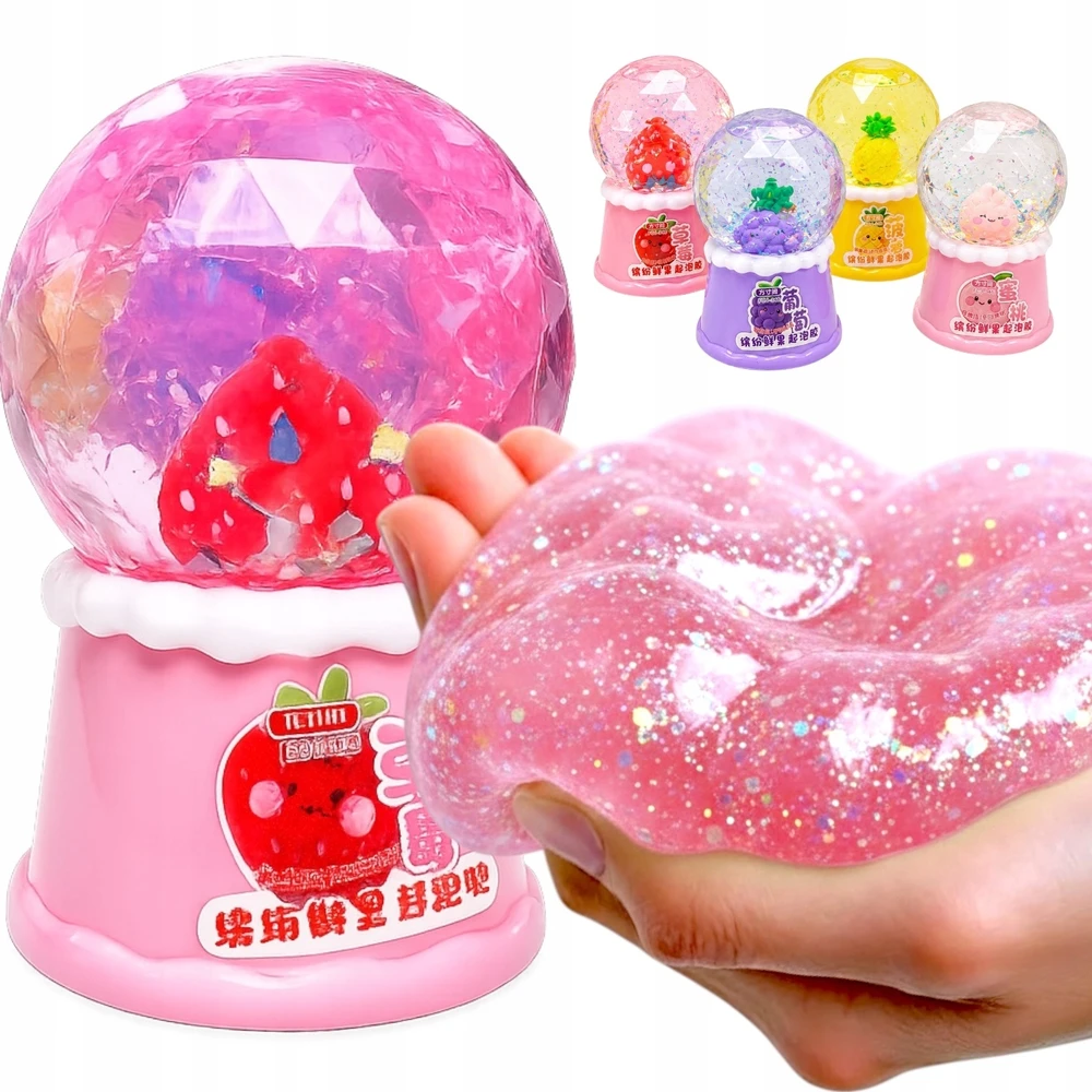 Squishysquishies GELIO ŽAISLAS SLIME GLITTER BALL JUTIKLIO MASĖS GALAXY