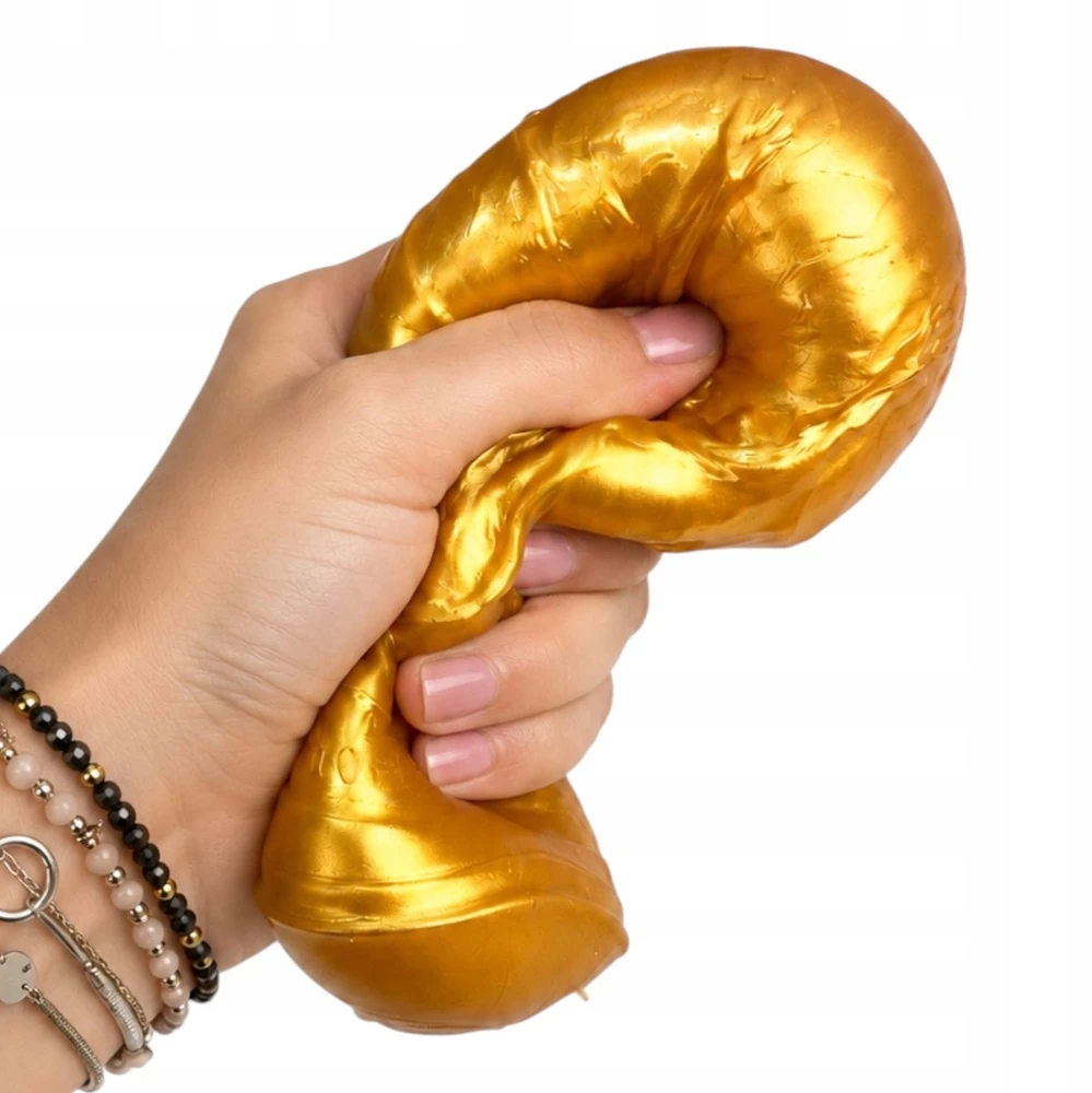 Squishysquishies GNIOTEK antistresinis Pasaulio čempionato taurė GOLD 15 cm Ball Sport