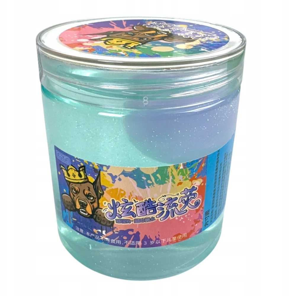 SquishySquishies JAR OF SLIME RUNNING galactic in in the PLASTIC MASS sensorinis IS