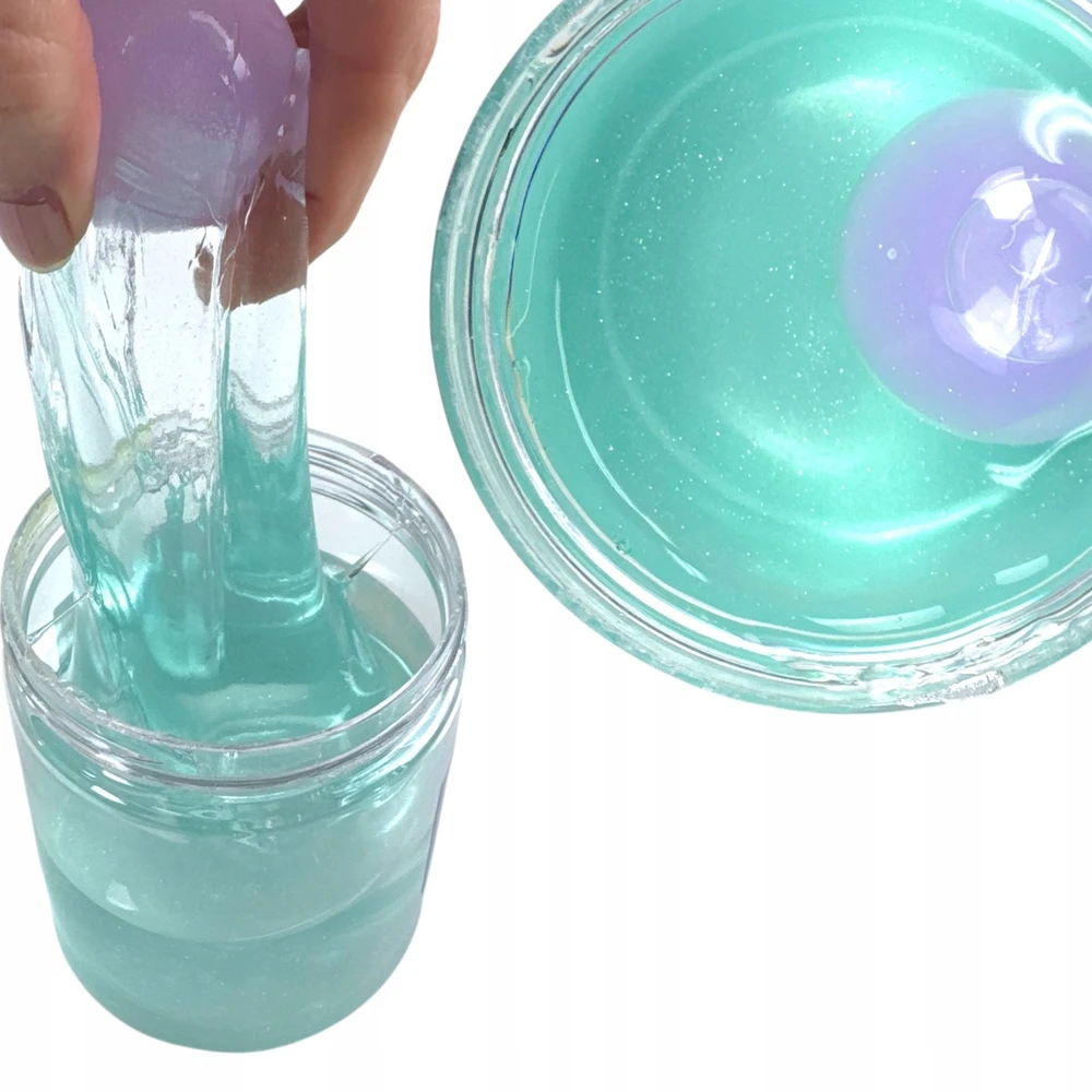 SquishySquishies JAR OF SLIME RUNNING galactic in in the PLASTIC MASS sensorinis IS