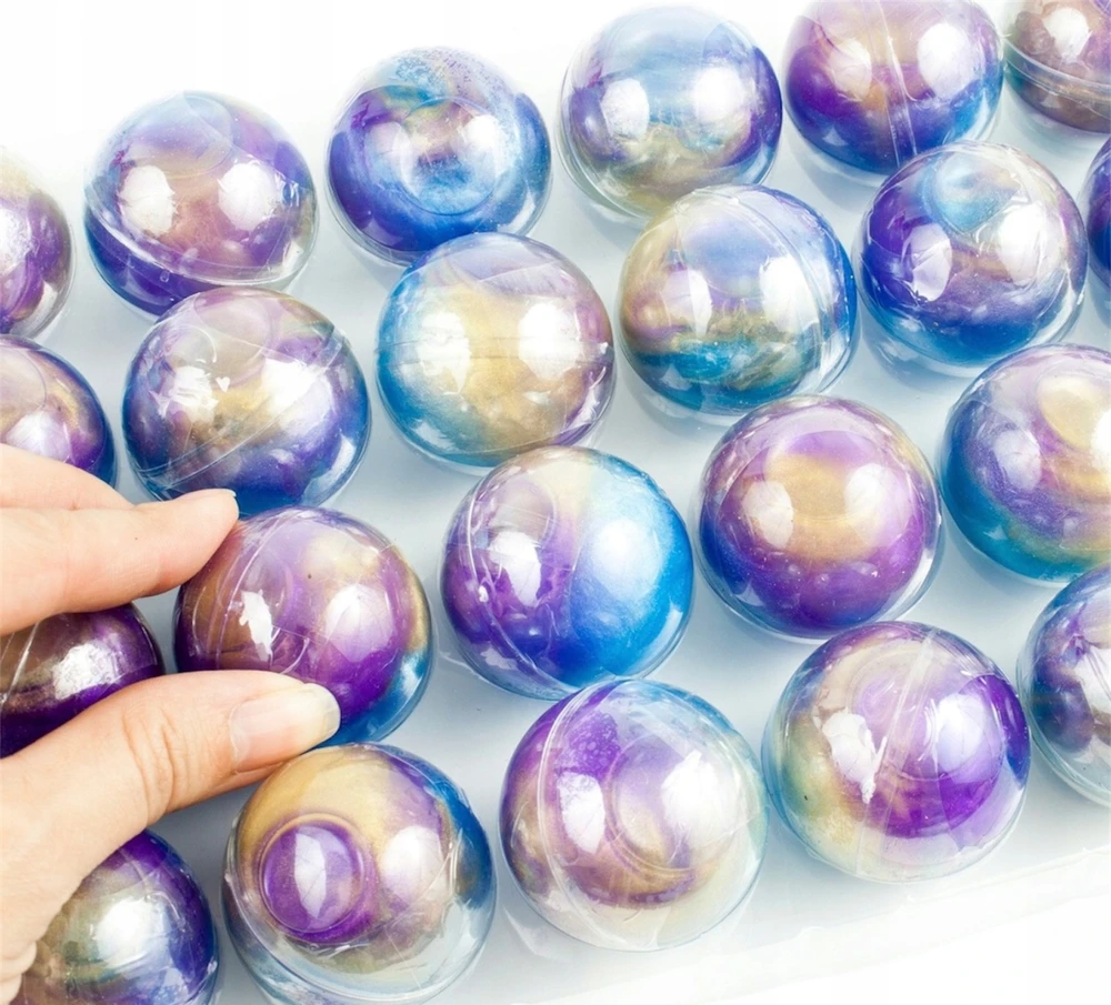 Squishysquishies Perlinė "galaxy" masė "slime" - 3 vnt. jutimo žaislas
