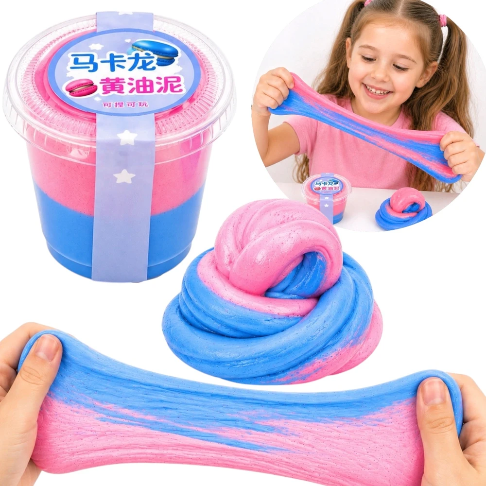 SquishySquishies PUTOLAS, polimerinio plastiko masė puodelyje, 5 cm, ĮVAIRIŲ SPALVŲ