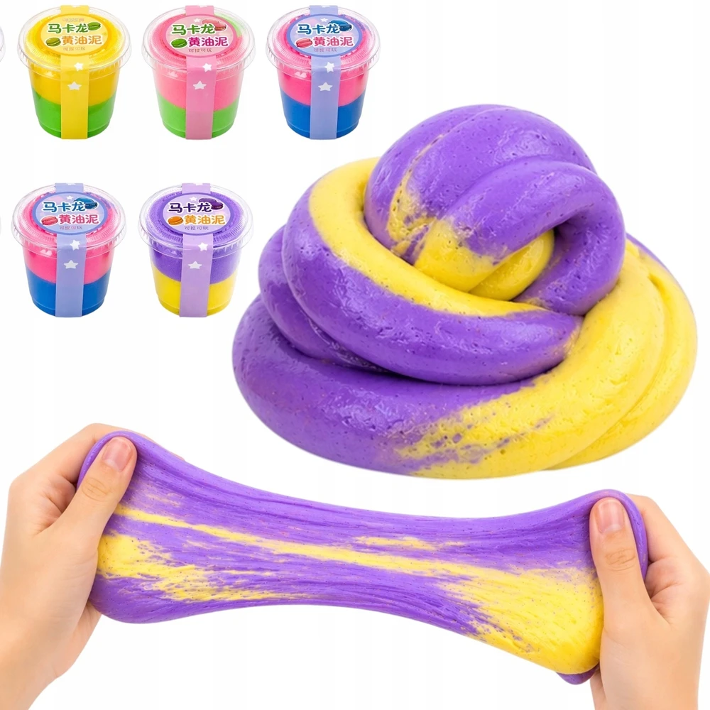 SquishySquishies PUTOLAS, polimerinio plastiko masė puodelyje, 5 cm, ĮVAIRIŲ SPALVŲ