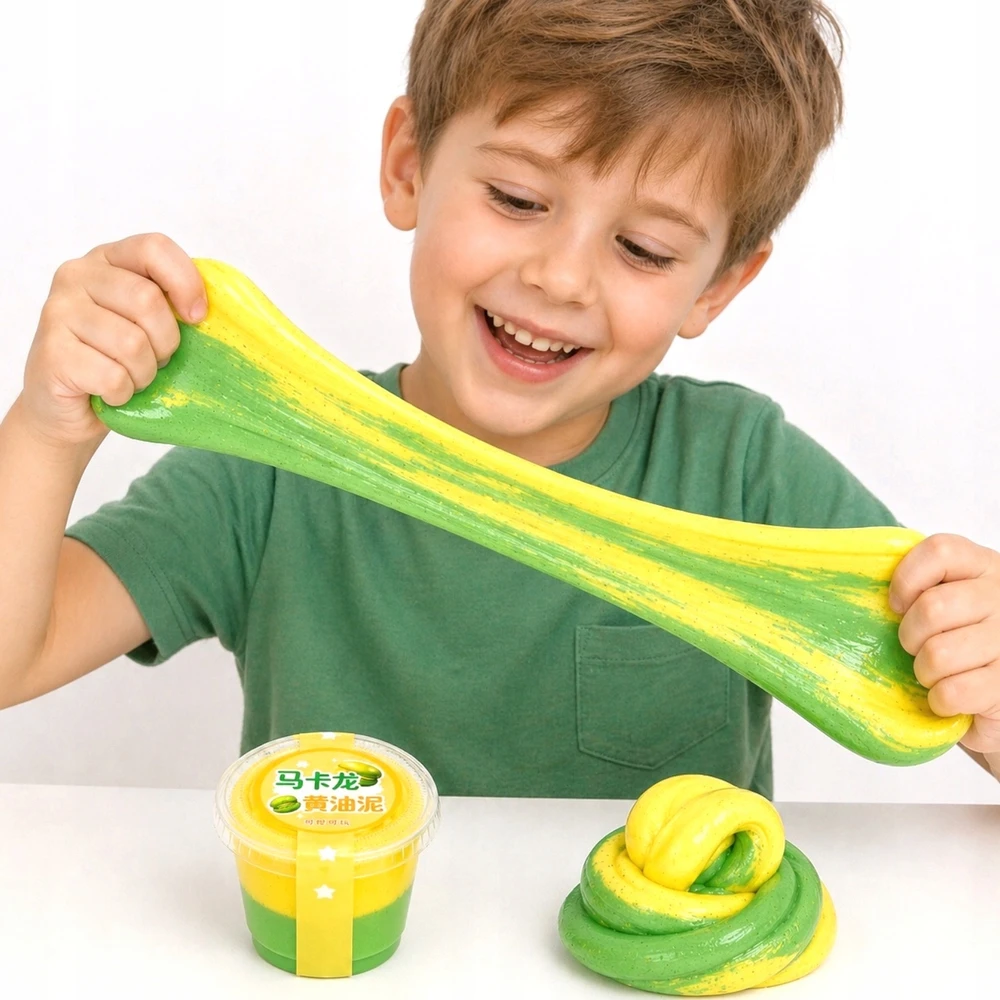 SquishySquishies PUTOLAS, polimerinio plastiko masė puodelyje, 5 cm, ĮVAIRIŲ SPALVŲ