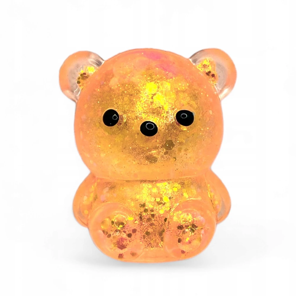 Squishysquishies Silikoninis minkštas žaislas "miškas" su blizgučiais, 6 cm