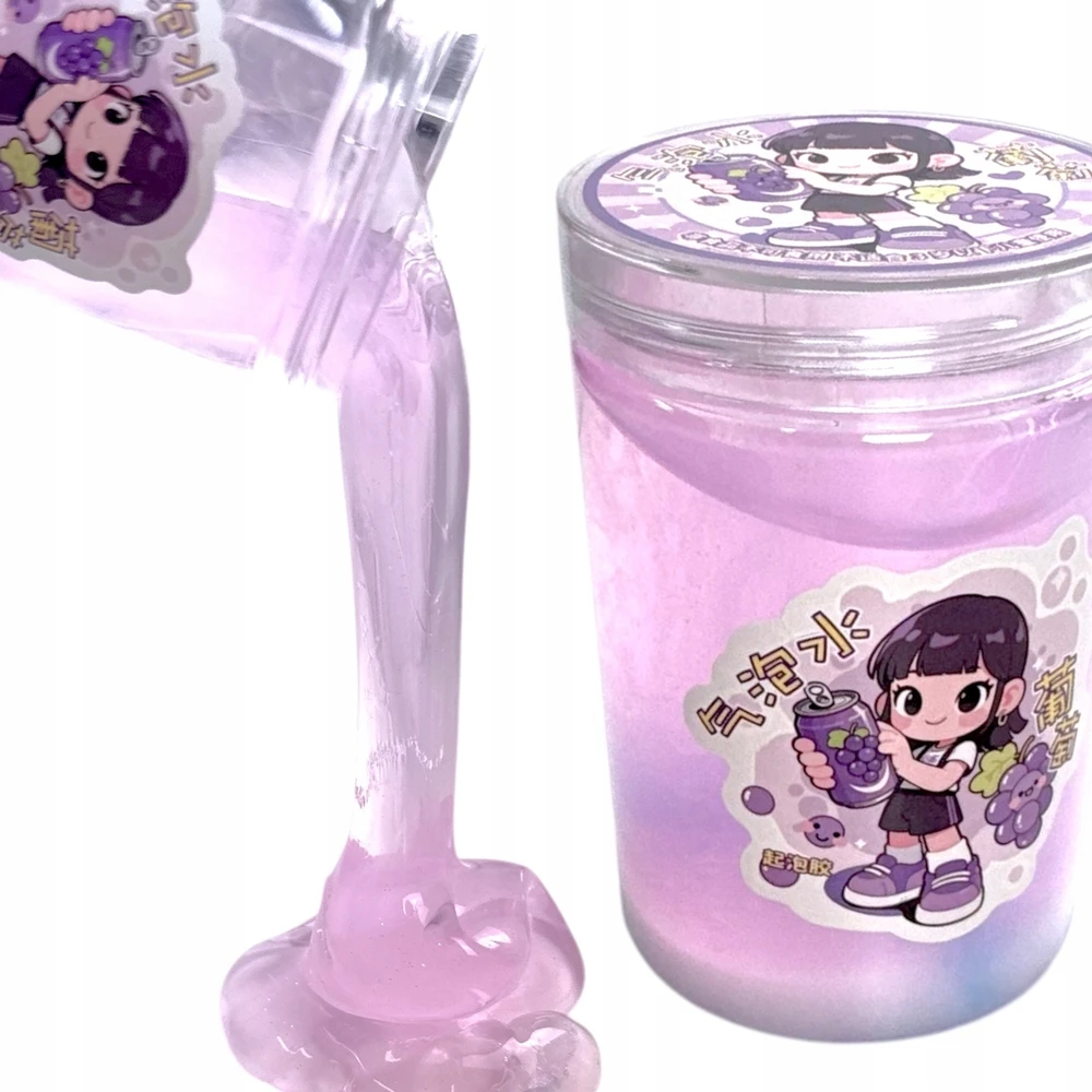 SquishySquishies SLIME 3Pack SPENTED GRAPE KAWAII antistresinis rinkinys iš 3 dalių