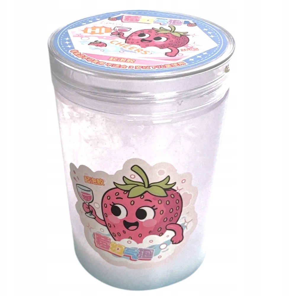 Squishysquishies SLIME FRAGRANCED 3PACK braškių skaidrus RINKINYS 3x250 ml