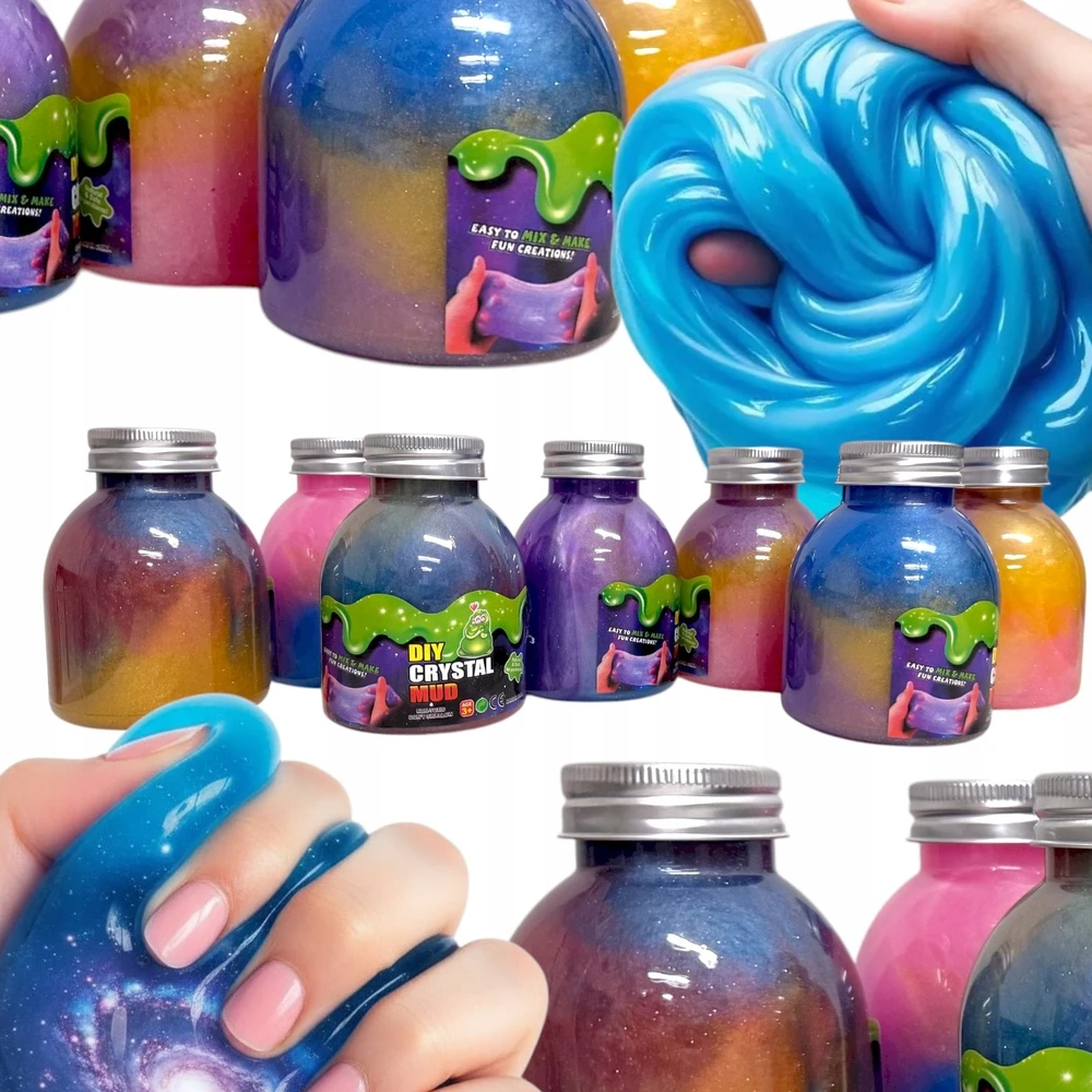 Squishysquishies SLIME GALAXY METALLIC GLITTER STAR DULKĖS