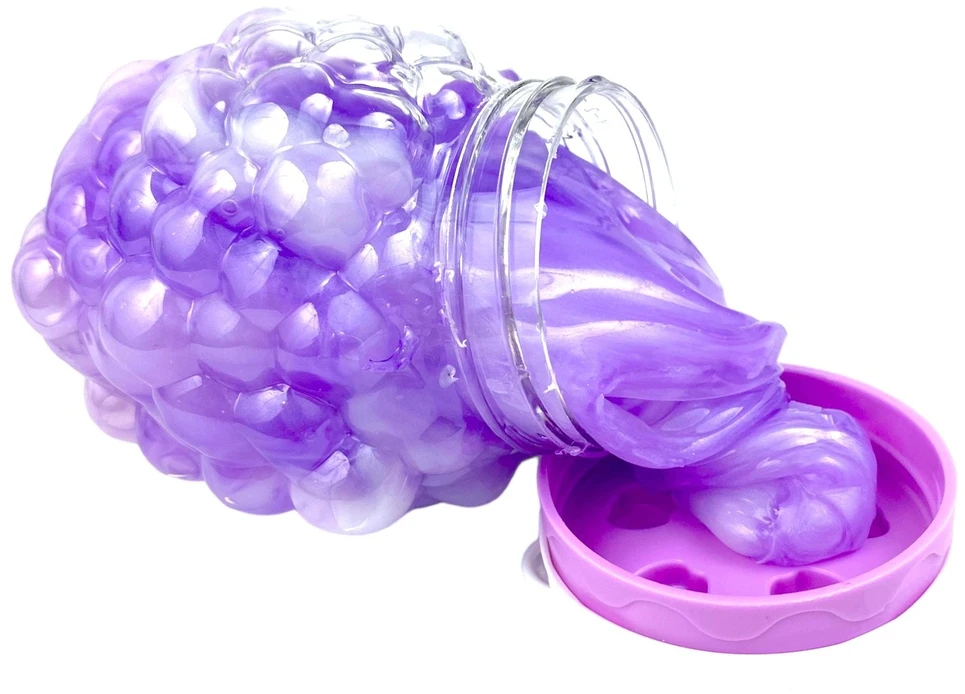 Squishysquishies Slime GALAXY PERŁOWY masa SENSORYCZNA WINOGRONO
