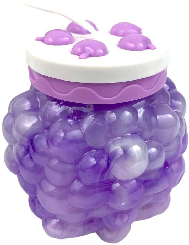 Squishysquishies Slime GALAXY PERŁOWY masa SENSORYCZNA WINOGRONO
