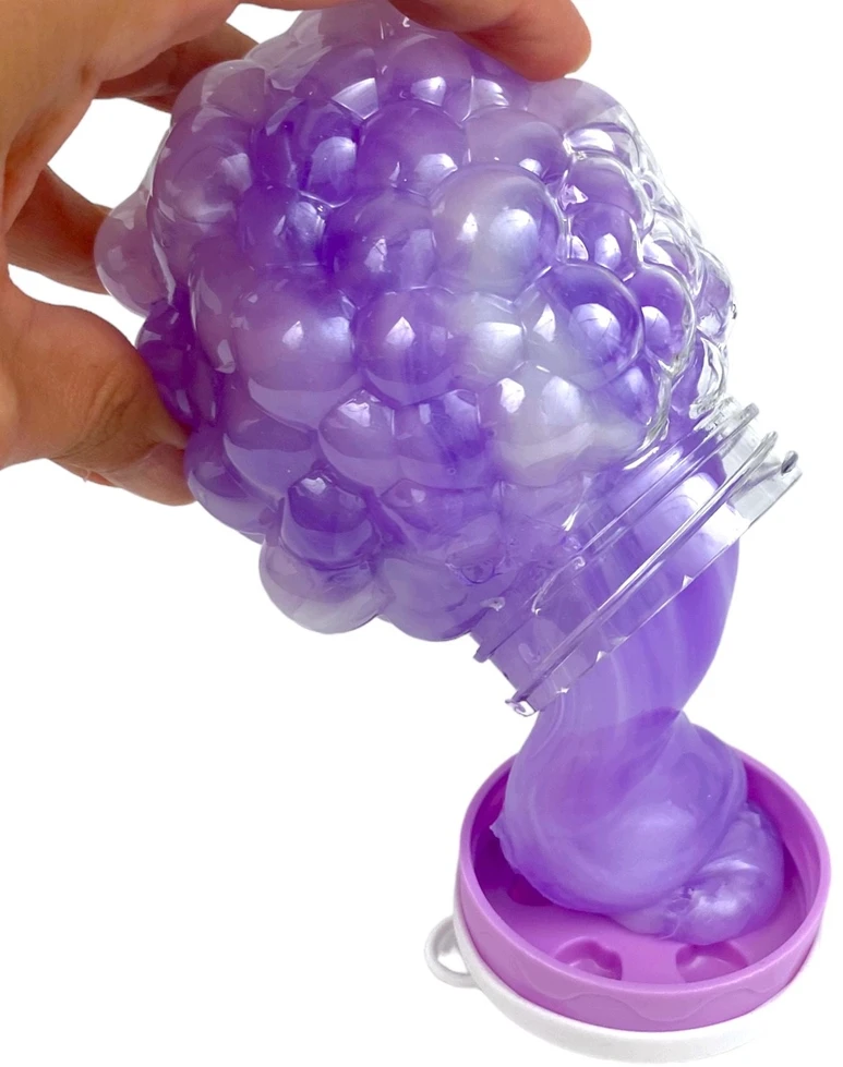 Squishysquishies Slime GALAXY PERŁOWY masa SENSORYCZNA WINOGRONO