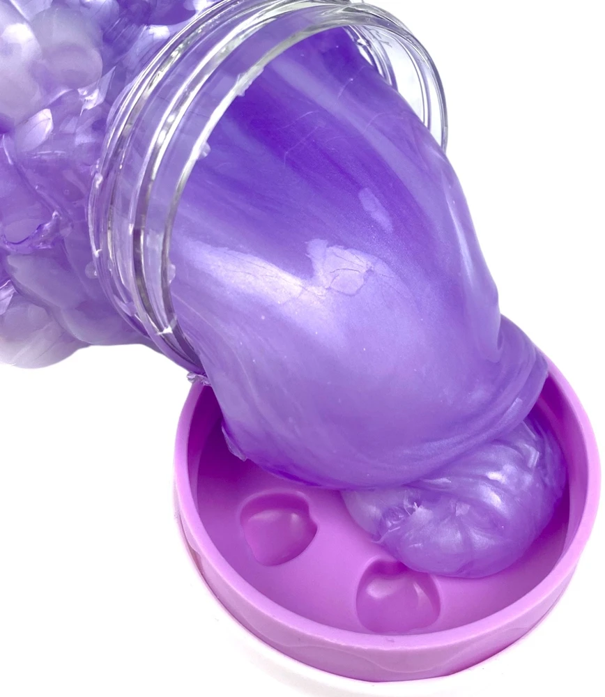 Squishysquishies Slime GALAXY PERŁOWY masa SENSORYCZNA WINOGRONO