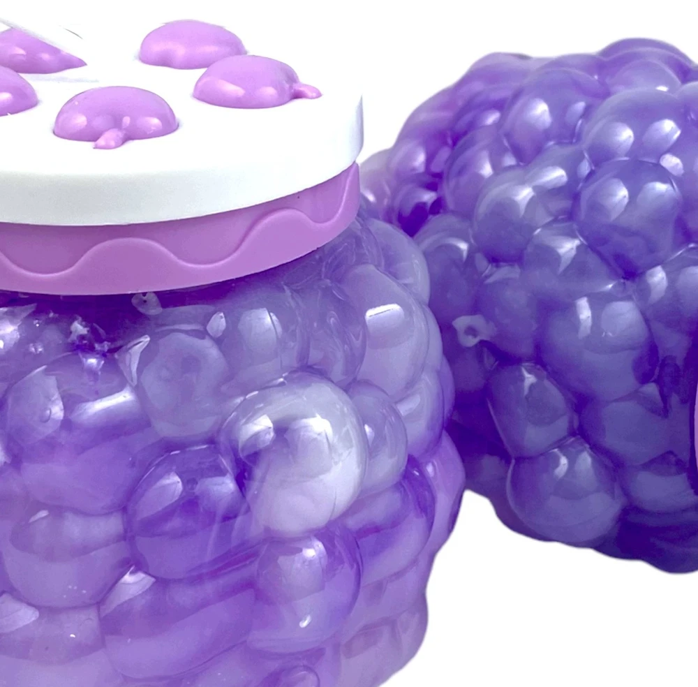 Squishysquishies Slime GALAXY PERŁOWY masa SENSORYCZNA WINOGRONO