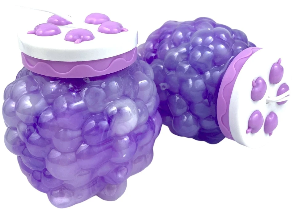 Squishysquishies Slime GALAXY PERŁOWY masa SENSORYCZNA WINOGRONO