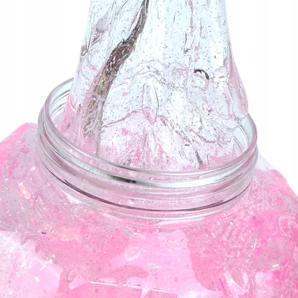 Squishysquishies SLIME ŻELOWA MASA brokatowa STRETCH truskawka SENSORYCZNA SLAJM Jumbo