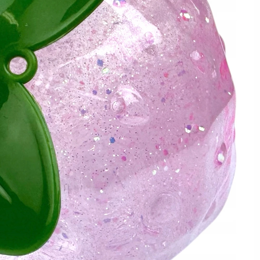 Squishysquishies SLIME ŻELOWA MASA brokatowa STRETCH truskawka SENSORYCZNA SLAJM Jumbo