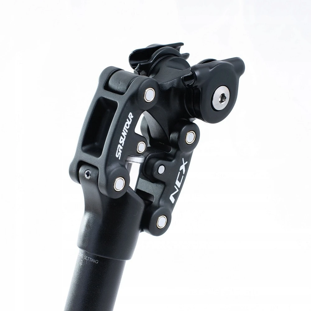SR Suntour SP25-NCX BLK pakabos sėdynės stulpas (31,6*350mm), aliuminis
