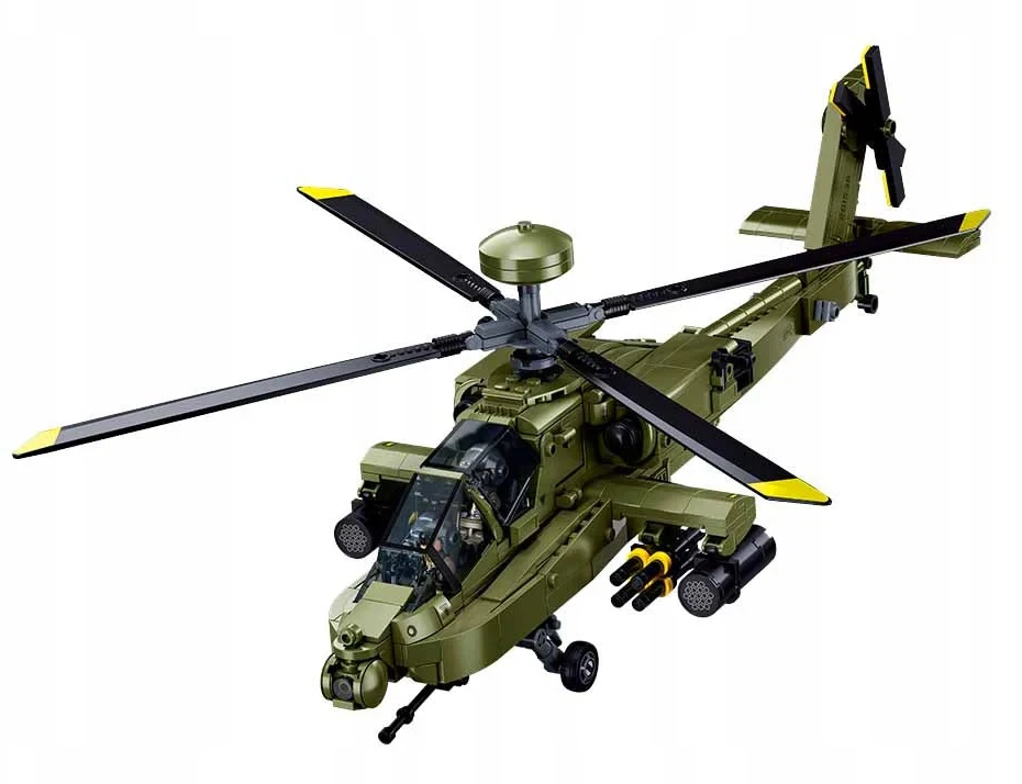 Sraigtasparnis AH-64 Apache 1:35 Blocks Sluban 734 el M38-B1536