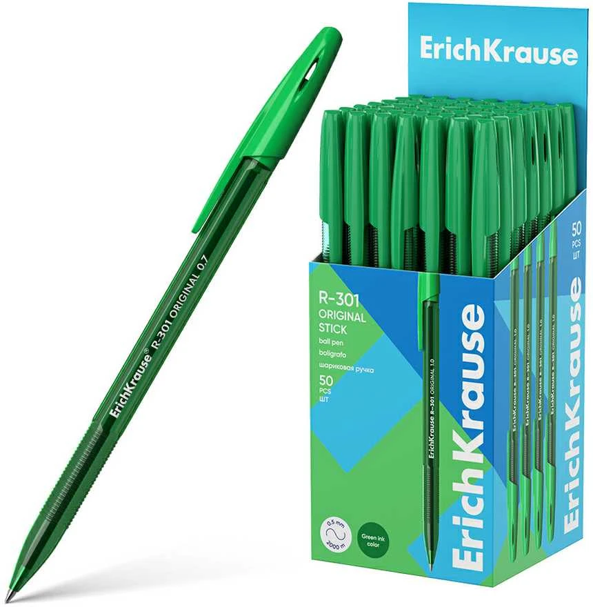 Tušinukas R-301 ORIGINAL STICK, ErichKrause, 1.0mm, žalios sp.