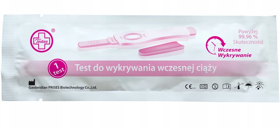 SRAUTINIS NĖŠTUMO TESTAS ANKSTYVO NĖŠTUMO 2 DIENOS TESTEO tikslumas 99,96 %