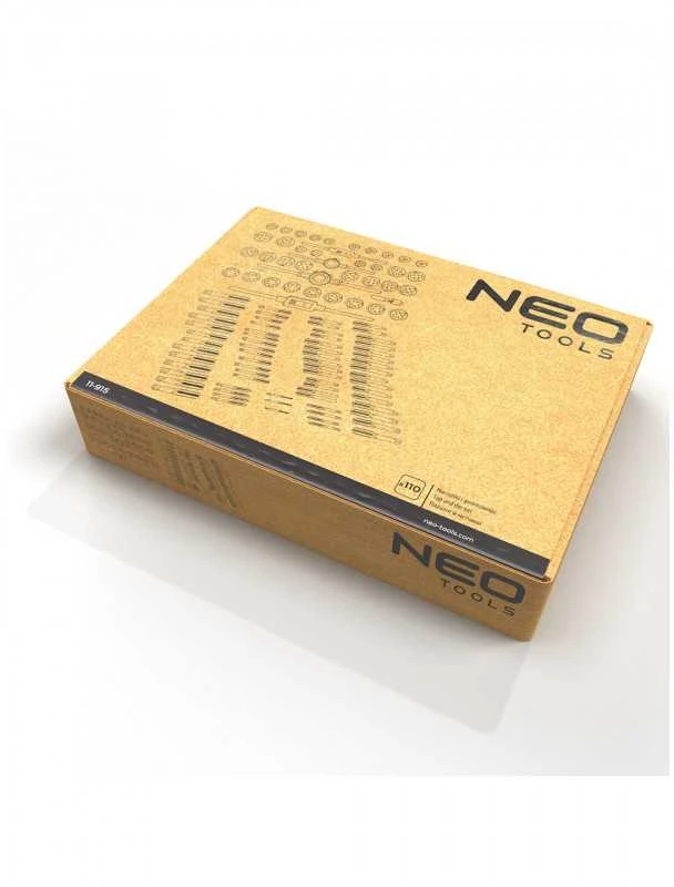 Neo Tools Sriegiklių komplektas NEO 110 vnt. (sriegiai, čiaupai, veržlės)
